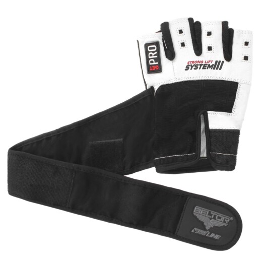 Rękawiczki treningowe Beltor "Strong Lift" System 3 usztywniacz