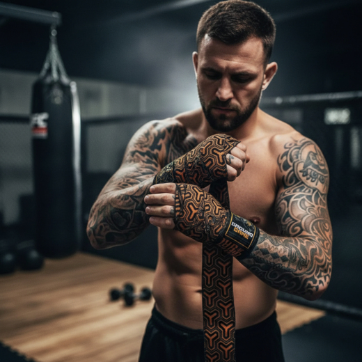 Ground Game SAMURAI boxing wraps 4 m - black