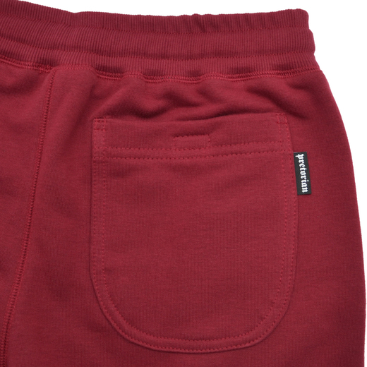 Pretorian &quot;Logo&quot; cotton shorts - maroon