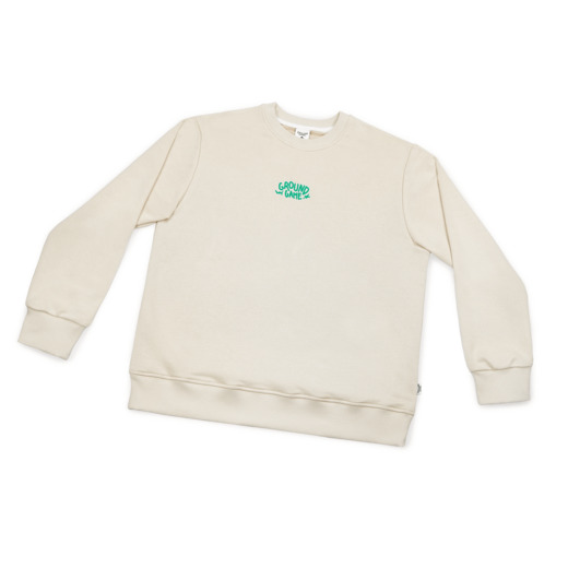 Bluza bez kaptura Crewneck Ground Game "Fukutsu" - beżowy