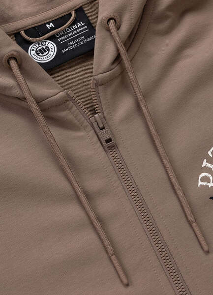 PIT BULL "BLOODLINE II" Zip-Up Hoodie - Brown