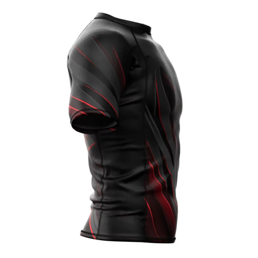 Short sleeve rashguard męski Extreme Hobby | POLSKA ULTIMATE - czarny