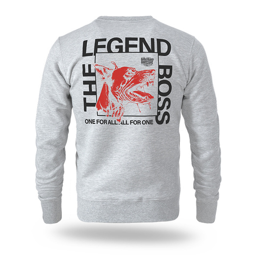 Dobermans Aggressive &quot;THE LEGEND BOSS BC382&quot; Sweatshirt - Gray