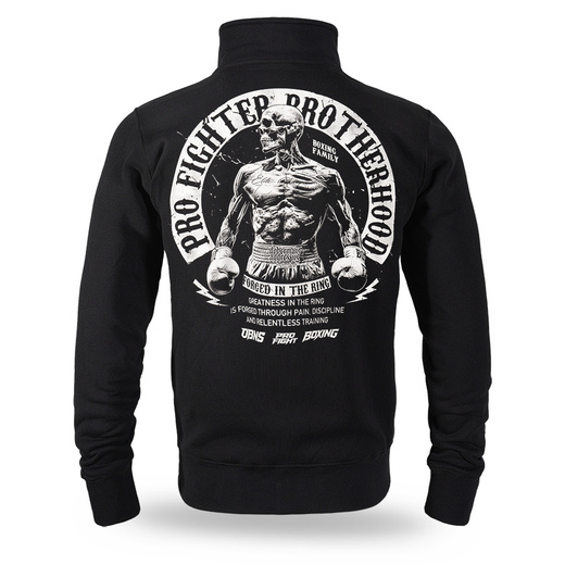 Bluza rozpinana Dobermans Aggressive "PRO FIGHTER BCZ414" - czarna