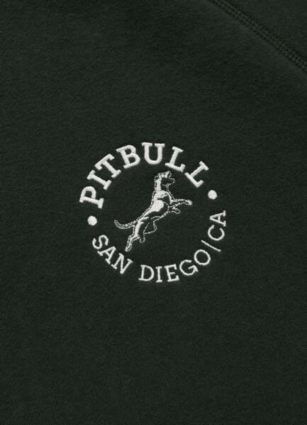 Bluza męska z kapturem PIT BULL "SAN DIEGO CA" - ciemny zielony
