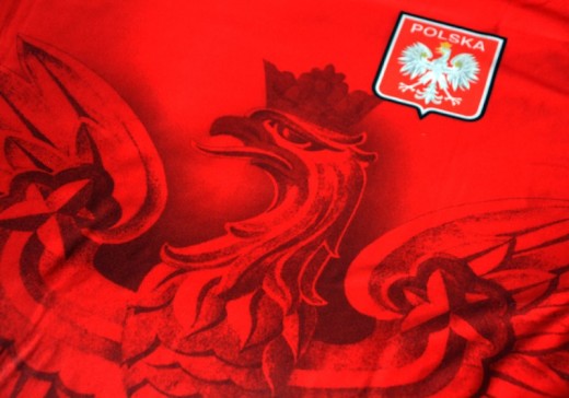 Koszulka piłkarska "Polska" - czerwona