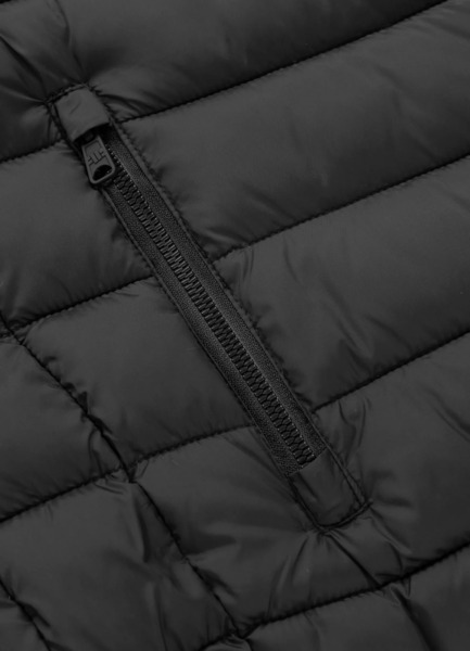 Kurtka zimowa pikowana z kapturem PIT BULL "RUBIO" - czarny