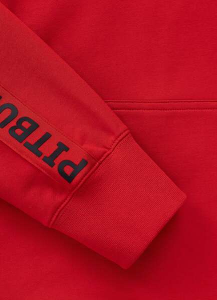PIT BULL "TAPE PARKER" Men's Hoodie - Red
