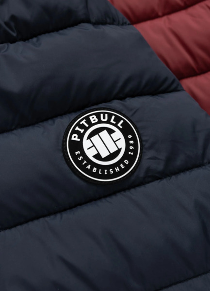 Kurtka zimowa pikowana z kapturem PIT BULL "RUBIO" - granatowy