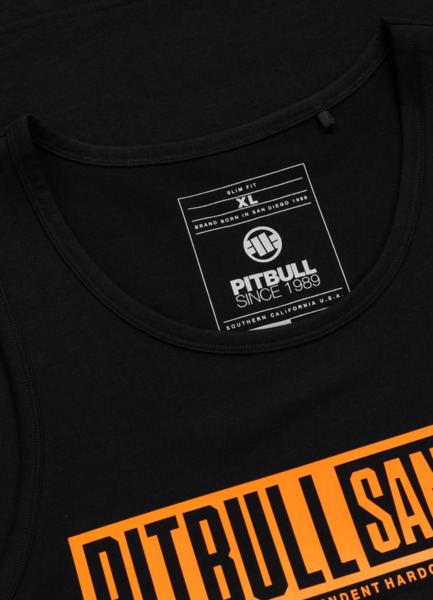 Tank Top PIT BULL Slim Fit "EIGHTY NINE DOG" - black