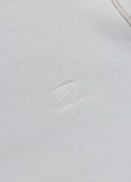 Men's PIT BULL washed "HACKETT" sweatshirt - gray and white