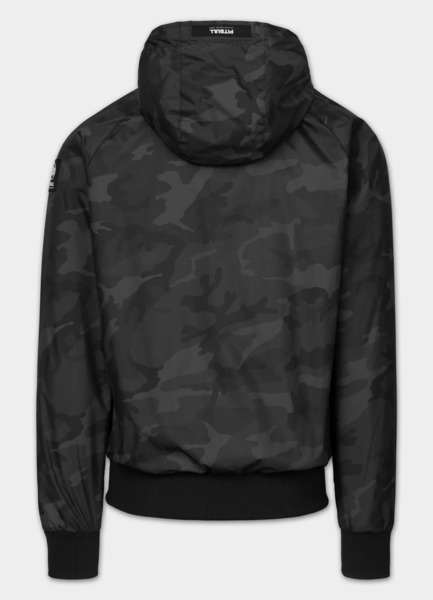 Kurtka przejściowa PIT BULL "Athletic Logo II" - all black camo