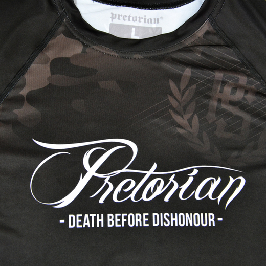 Rashguard short sleeve Pretorian "Death before " 