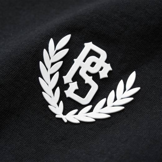 Koszulka polo Pretorian Line "PS 3D white" - czarna