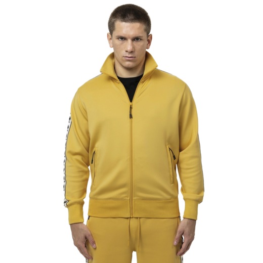 PIT BULL POWERS men's zip-up sweatshirt - yellow