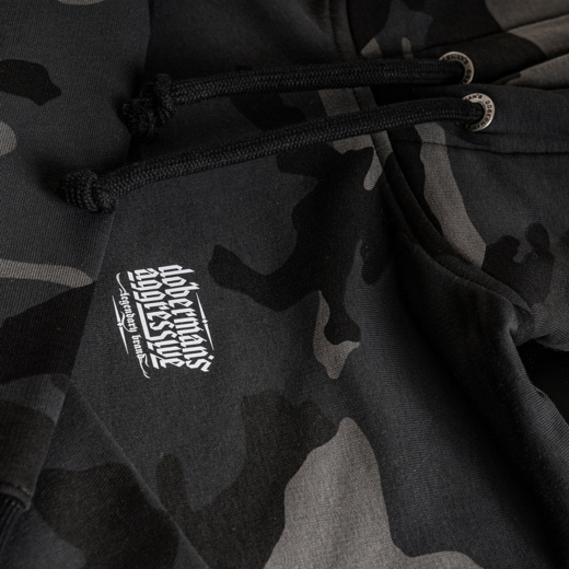 Bluza z kapturem Dobermans Aggressive "BASIC LOGO BKK357" - moro