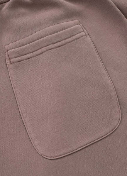 Men's sweat shorts WASHED PIT BULL "LANCASTER II" - burgundy