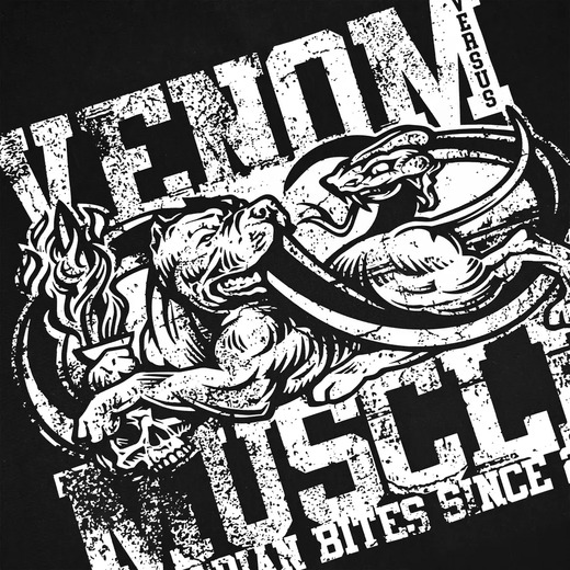 Outlet: Pretorian "Venom vs Muscle" Hoodie - Black