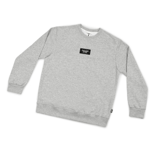 Bluza bez kaptura Crewneck Ground Game "Essential" - szary melanż