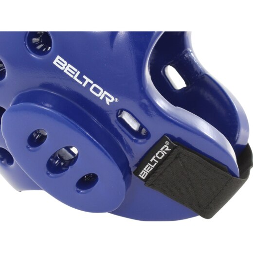 Kask piankowy z maską Beltor "TYTAN" - niebieski