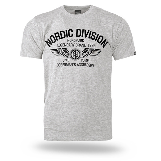 Koszulka T-shirt Dobermans Aggressive "N.DIVISION TS409" - szara