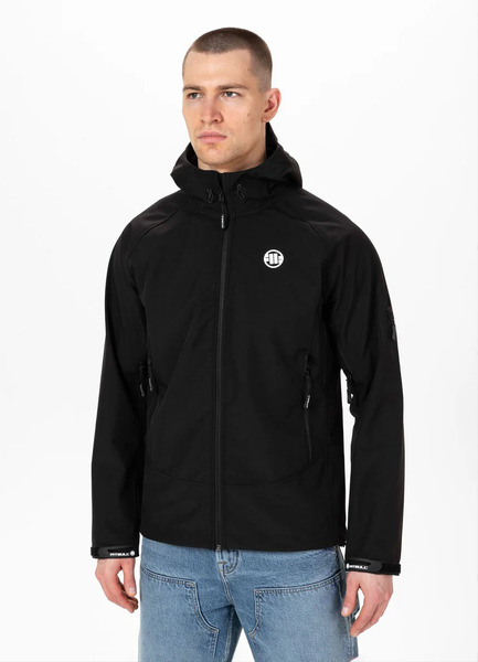 PIT BULL "Rockfish II" Hooded Softshell Jacket - Black