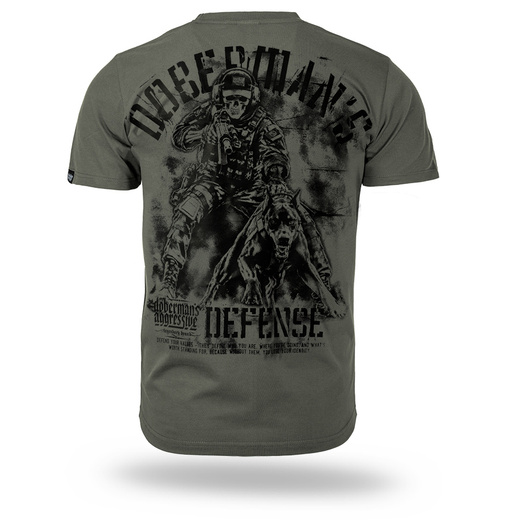 Koszulka T-shirt Dobermans Aggressive "DOBERMAN'S DEFENSE TS422" - zielona