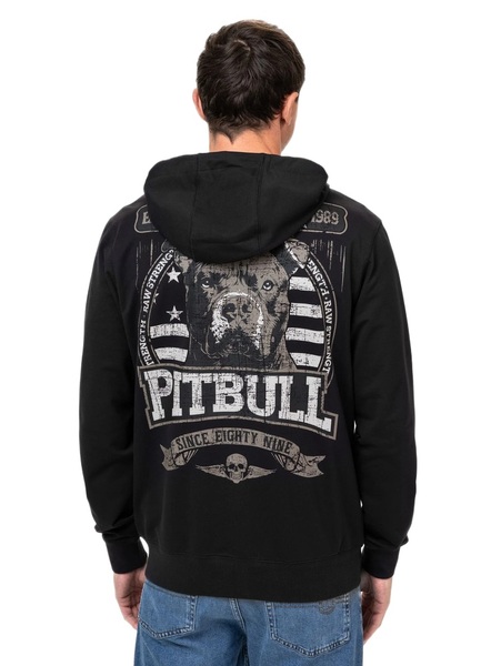 PIT BULL &quot;TROUBLEMAKER&quot; Zip-Up Hoodie - Black