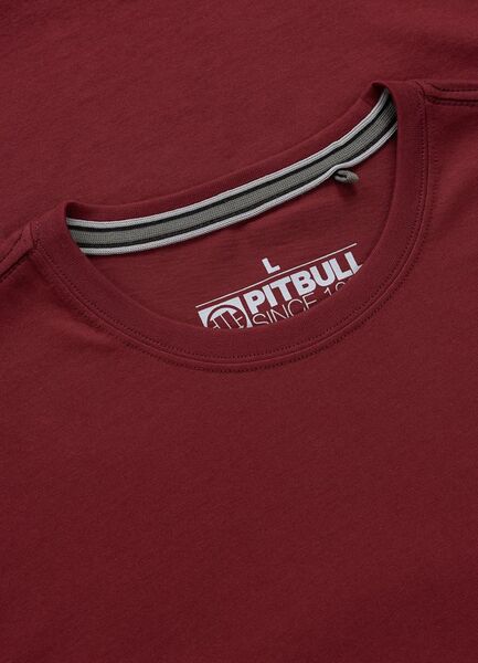 PIT BULL "DOG SD" men's t-shirt - burgundy