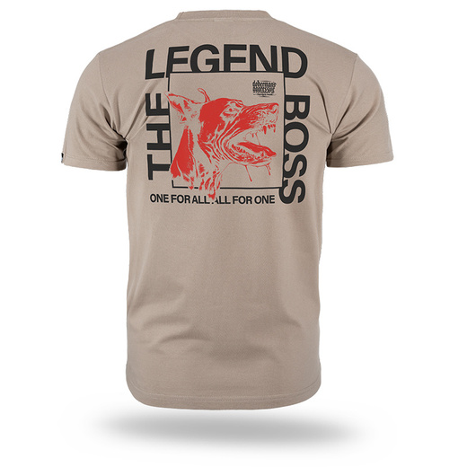 Koszulka T-shirt Dobermans Aggressive "THE LEGEND BOSS" TS382 - beżowa