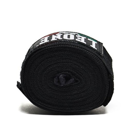 Boxing bandage wraps 4.5 m Leone - black