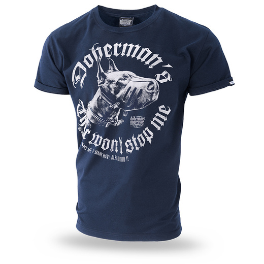 Koszulka T-shirt Dobermans Aggressive "Dangerous TS242" - granatowy