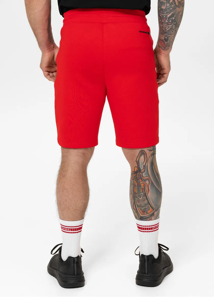  PIT BULL men&#39;s sweat shorts &quot;DOGWOOD&quot; - red fluo