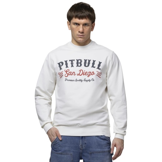 Bluza PIT BULL "STRENGTH & RESPECT" - off-white