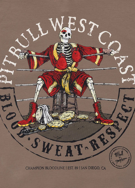 PIT BULL "BLOODLINE II" Zip-Up Hoodie - Brown