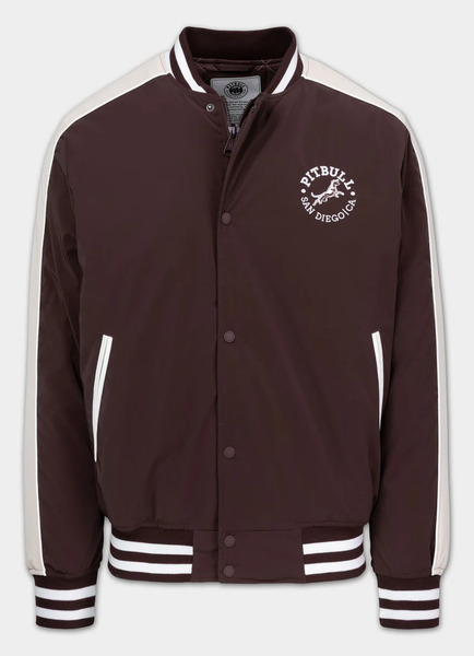 Kurtka przejściowa bejsbolówka PIT BULL "MANOLITO" - bordowy