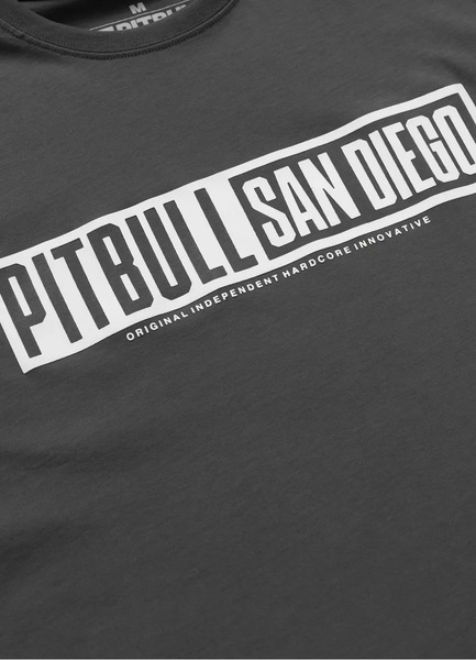 Koszulka PIT BULL "EIGHTY NINE DOG" - grafitowy
