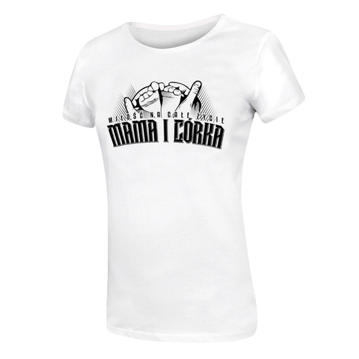 Women's T-shirt "Mama i Daughter" - white