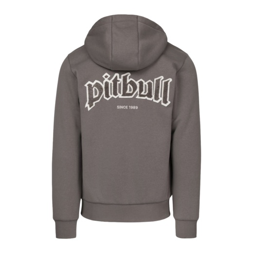 Bluza rozpinana z kapturem PIT BULL "RUFFIN RING" - szarobrązowy