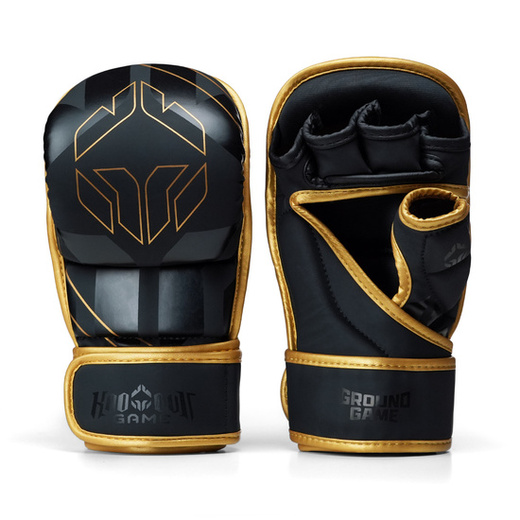 Rękawice sparingowe Ground Game MMA "Logo 3.0 Gold"