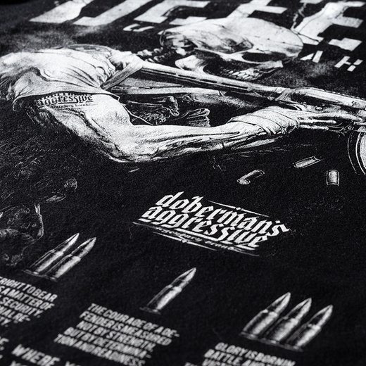 Koszulka T-shirt Dobermans Aggressive "DEFENSE UNBREAKABLE" TS377B - biała