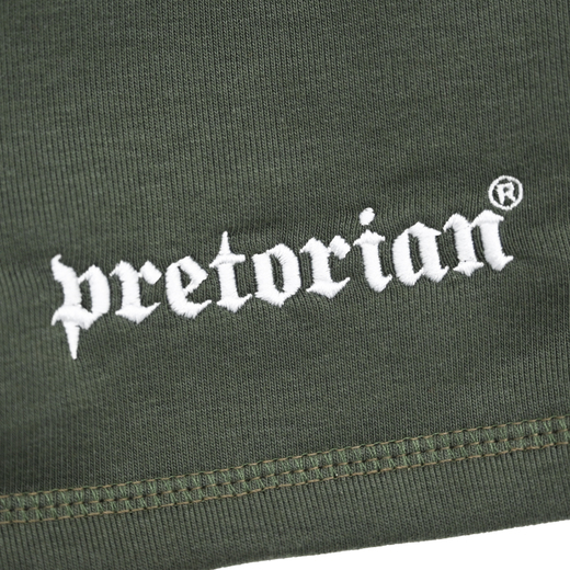 Pretorian &quot;Logo&quot; cotton shorts - khaki