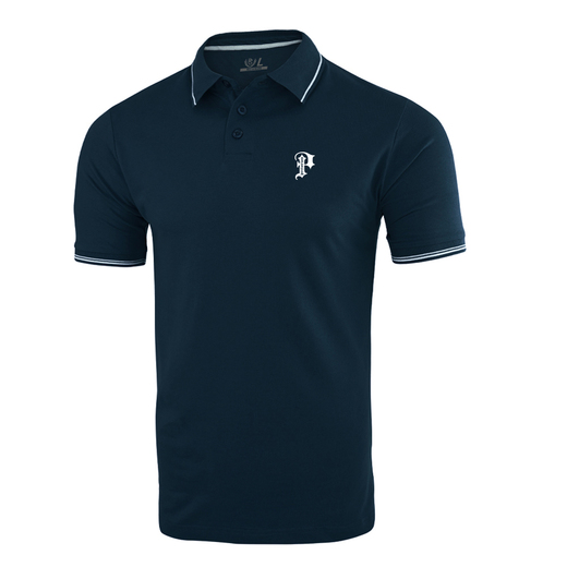 Koszulka polo Pretorian Line "P" 3D - granatowa