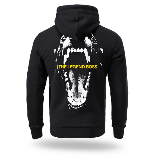 Bluza z kapturem Dobermans Aggressive "MOUTH BK391" - czarna