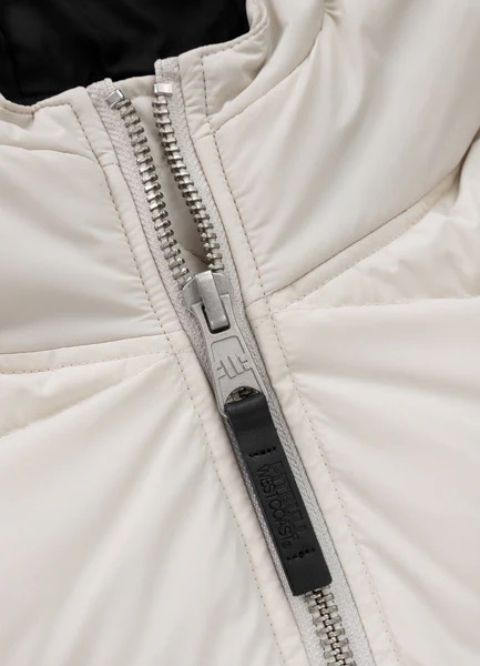 Kurtka zimowa męska z kapturem PIT BULL "GOPHER" - off white