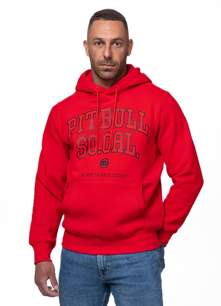 PIT BULL "SO CAL" Men's Hoodie - Red