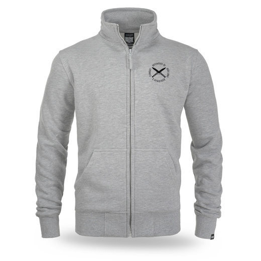 Bluza rozpinana Dobermans Aggressive "COMBAT BCZ404" - szara