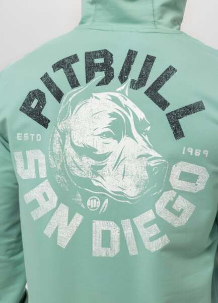 Bluza męska z kapturem PIT BULL "DOG SD" - miętowy