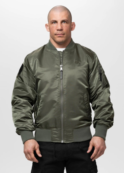 Kurtka bomberka przejściowa PIT BULL "MA-1 AKRON" - oliwkowy