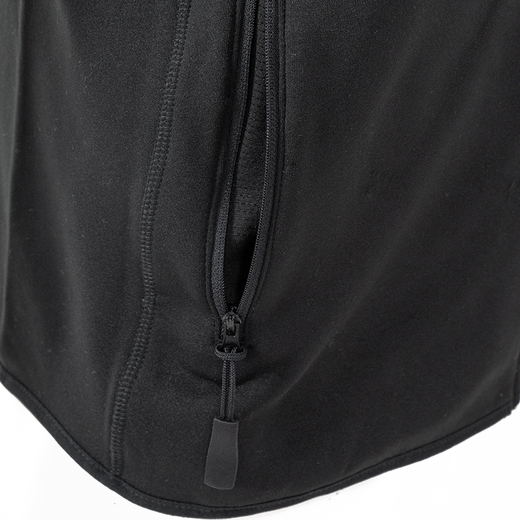 Bluza z kapturem rozpinana Dobermans Aggressive "Active Performance PL261" - czarna